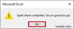 Excel 활성 워크시트에서 맞춤법 검사하는 3가지 쉬운 방법