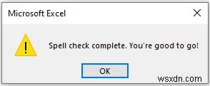 Excel 활성 워크시트에서 맞춤법 검사하는 3가지 쉬운 방법