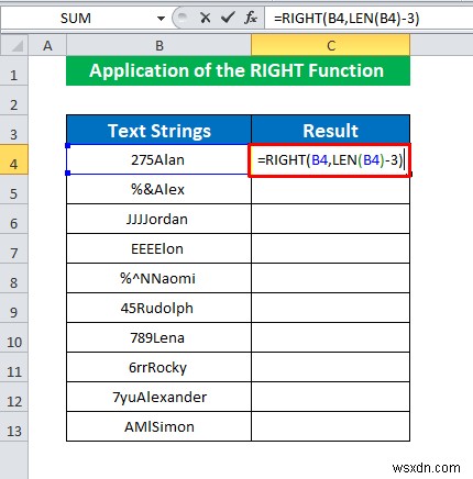 엑셀에서 앞의 3글자 제거하는 방법 4가지 (RIGHT·REPLACE·MID·VBA)