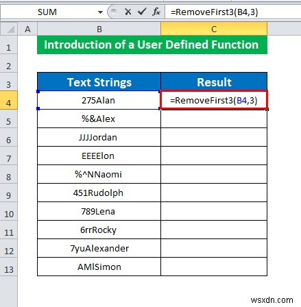 엑셀에서 앞의 3글자 제거하는 방법 4가지 (RIGHT·REPLACE·MID·VBA)