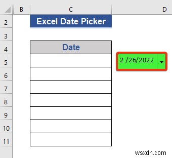 엑셀 날짜 선택기(Date Picker)를 전체 열에 적용하는 완벽 가이드