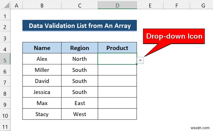 Excel VBA 배열을 활용한 데이터 유효성 검사 드롭다운 목록 만들기 (단계별 가이드)