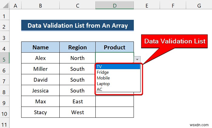 Excel VBA 배열을 활용한 데이터 유효성 검사 드롭다운 목록 만들기 (단계별 가이드)