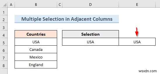 Excel VBA로 다중 선택 가능한 데이터 유효성 검사 드롭다운 목록 만들기 (3가지 방법)