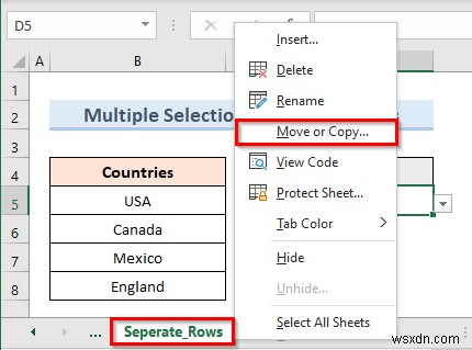 Excel VBA로 다중 선택 가능한 데이터 유효성 검사 드롭다운 목록 만들기 (3가지 방법)