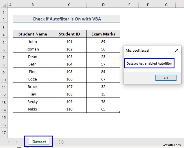 Excel VBA로 자동 필터(AutoFilter) 켜짐 여부 확인하는 4가지 쉬운 방법