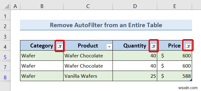 Excel VBA로 자동 필터(AutoFilter)가 있을 경우 제거하는 방법 (예제 7가지)