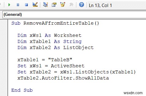Excel VBA로 자동 필터(AutoFilter)가 있을 경우 제거하는 방법 (예제 7가지)