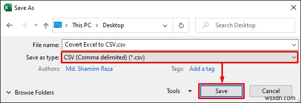 Excel을 쉼표 구분 CSV 파일로 변환하는 2가지 쉬운 방법