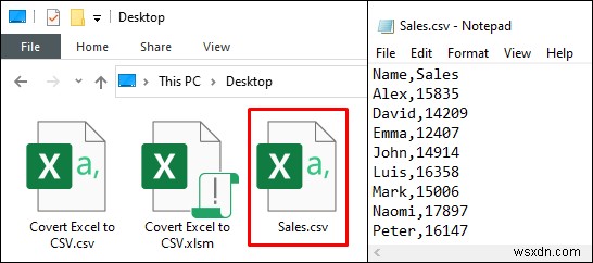 Excel을 쉼표 구분 CSV 파일로 변환하는 2가지 쉬운 방법