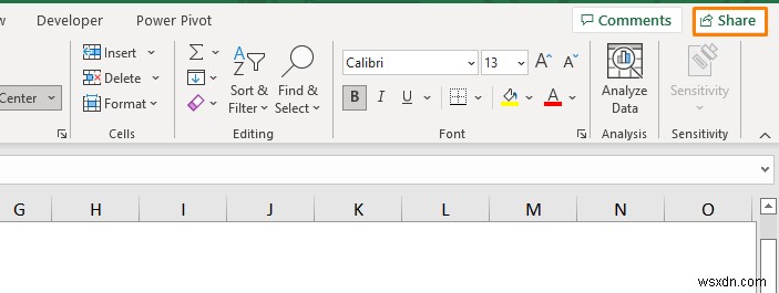 여러 사용자가 함께 편집할 수 있도록 Excel 파일을 공유하는 방법