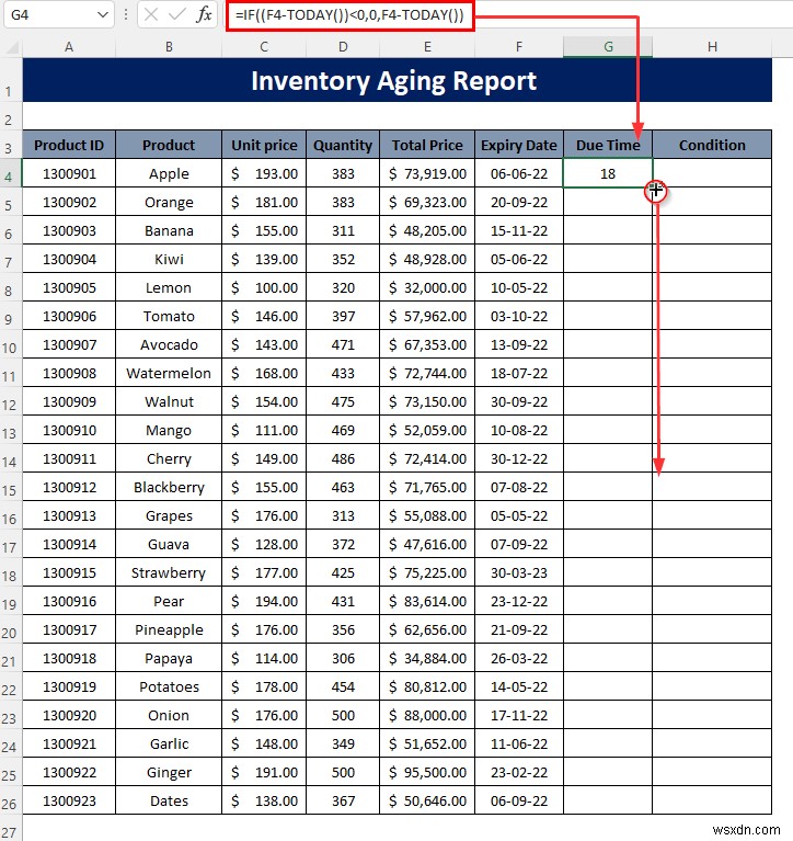 엑셀로 재고 경과(Aging) 보고서 만드는 방법 — 4단계 완벽 가이드