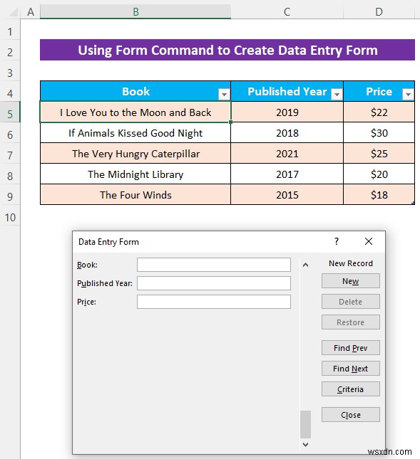 VBA UserForm 없이 엑셀 데이터 입력 양식 만드는 방법 (초간단 가이드)