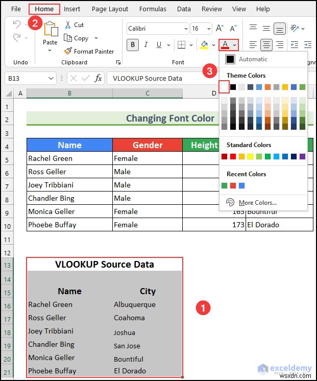 Excel에서 VLOOKUP 원본 데이터 숨기는 방법 5가지