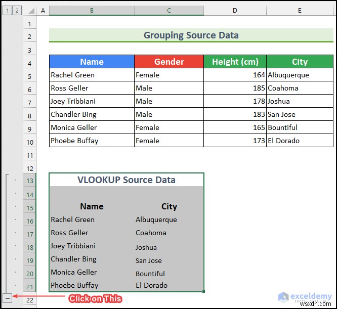 Excel에서 VLOOKUP 원본 데이터 숨기는 방법 5가지