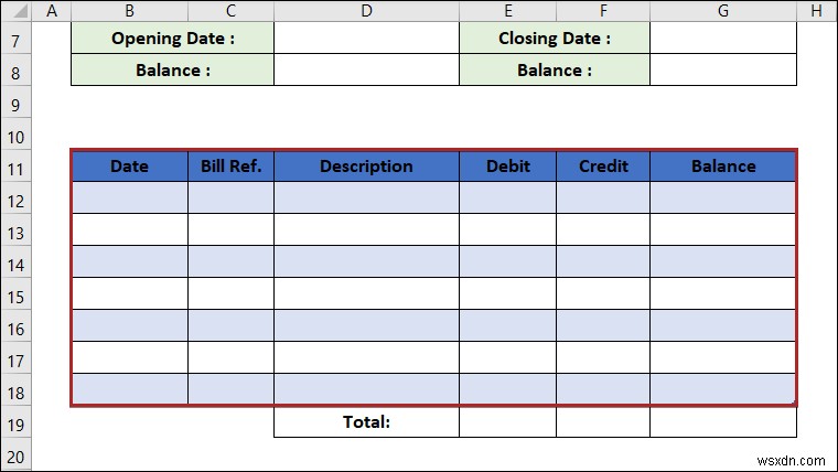 Excel에서 원장(Ledger) 만드는 방법: 5단계 완벽 가이드