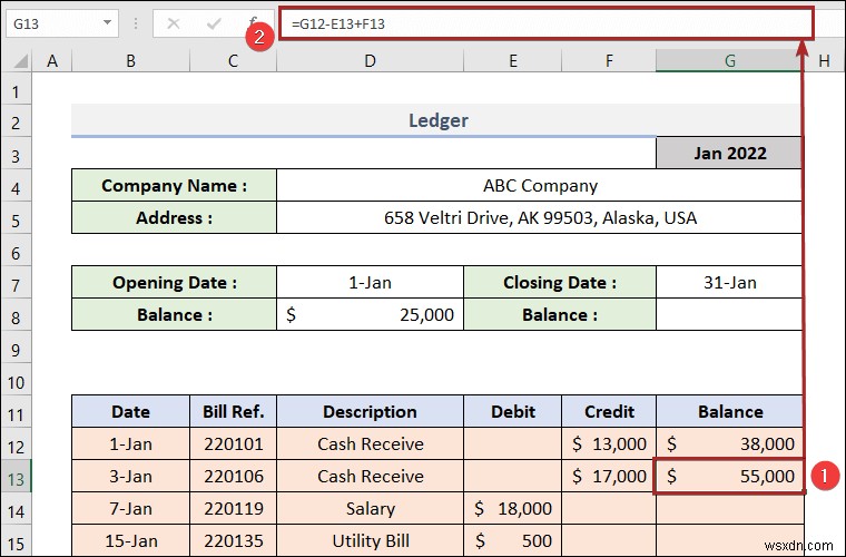 Excel에서 원장(Ledger) 만드는 방법: 5단계 완벽 가이드
