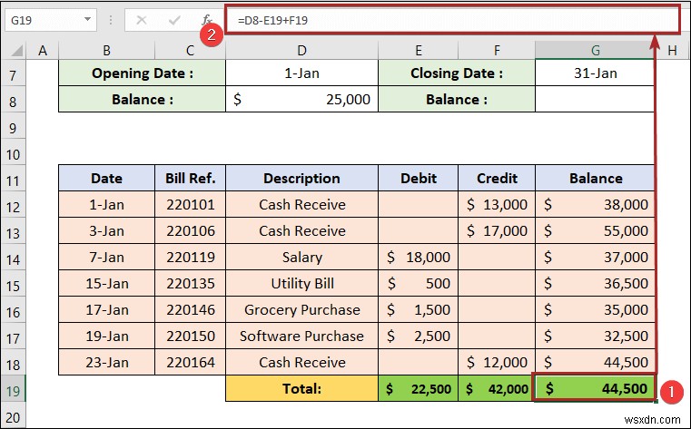 Excel에서 원장(Ledger) 만드는 방법: 5단계 완벽 가이드