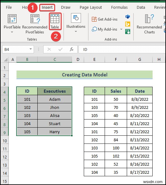Excel 데이터 모델에서 데이터를 가져오는 방법(쉬운 방법 2가지)