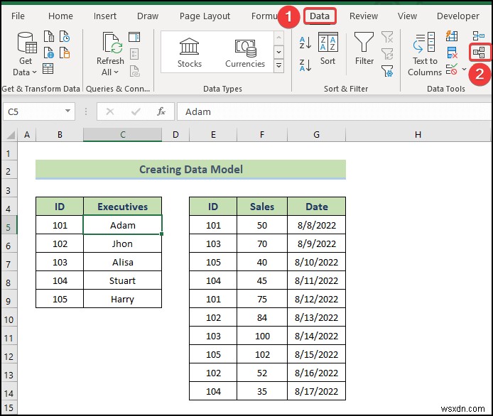 Excel 데이터 모델에서 데이터를 가져오는 방법(쉬운 방법 2가지)