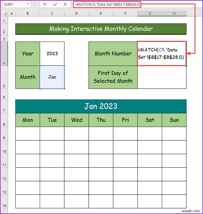 엑셀에서 대화형 달력 만드는 방법 (쉬운 방법 2가지)