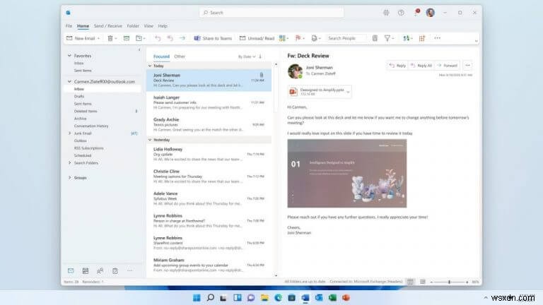 마이크로소프트 올인원 Outlook 웹 클라이언트, 1~2개월 내 공개 미리 보기 출시 임박