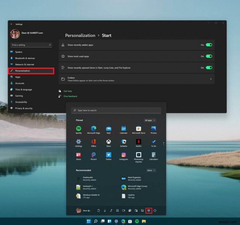 Windows 11 시작 메뉴를 나만의 스타일로 사용자 지정하는 완벽 가이드