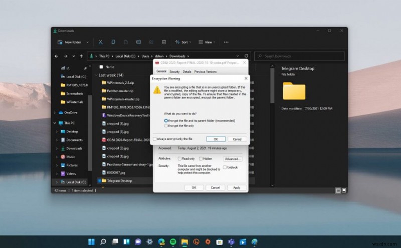Windows 11에서 파일·폴더를 암호로 보호하는 방법