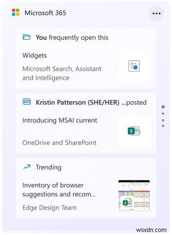 Windows 11 미리 보기 빌드 22000.168 출시… 새로운 Microsoft 365 위젯과 스토어 개선 포함