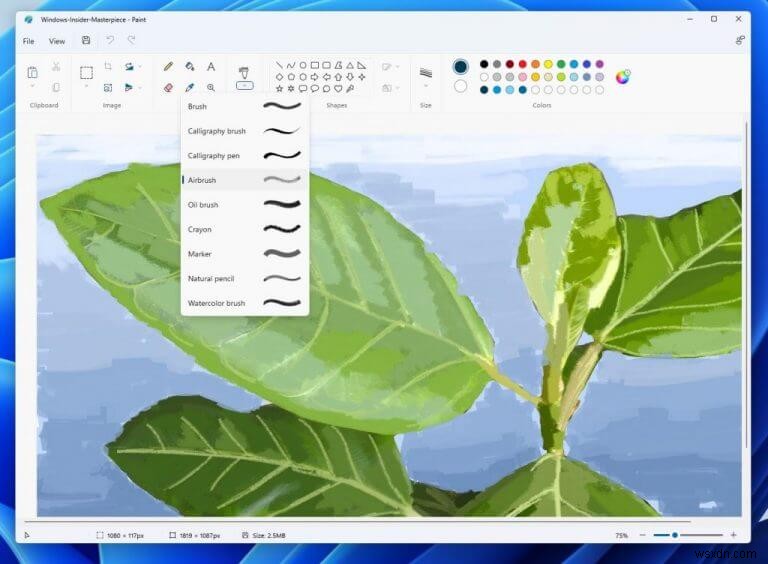마이크로소프트, 재설계된 Windows 11 그림판 앱을 개발자 채널 인사이더에게 배포 시작