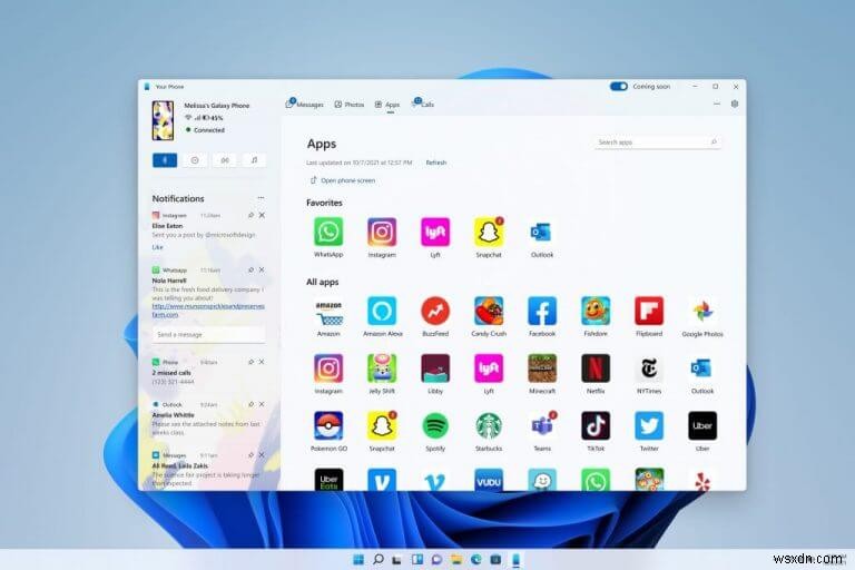 마이크로소프트, Windows 11 개발자 채널에 새로운 Your Phone 앱 배포 시작
