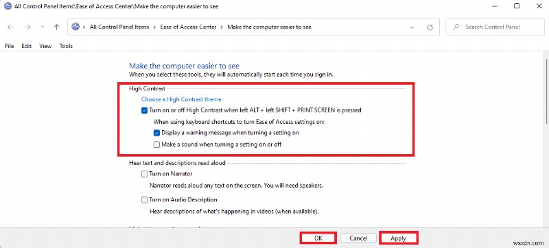 Windows 10과 11에서 고대비 테마 켜기·끄기 및 사용자 지정 테마 만드는 방법