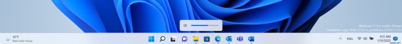 Windows 11 Insider 빌드 22533 공개... 볼륨·밝기 플라이아웃 메뉴 완전히 새롭게 디자인