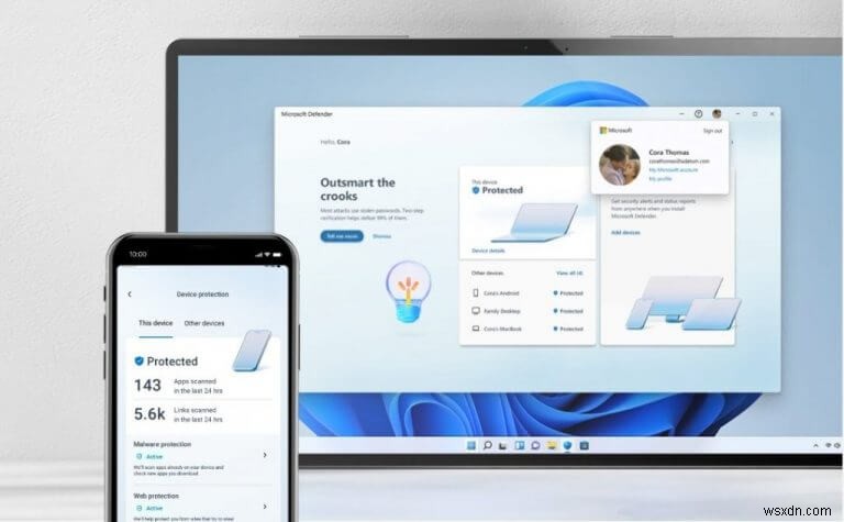 Windows 11·Android용 새로운 Microsoft Defender 앱, 유출된 이미지로 미리 살펴보기