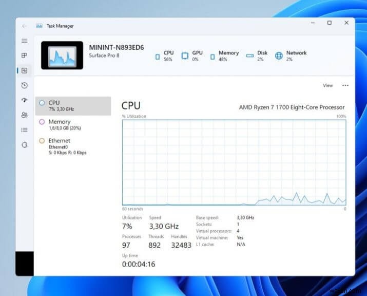 Windows 11 최신 Insider 빌드에 숨겨진 새로운 작업 관리자 앱 발견