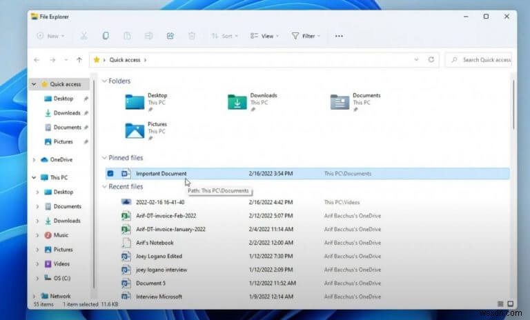 (동영상) Windows 11 Dev 채널 빌드 22557 실사용 리뷰: 시작 메뉴 폴더부터 새 작업 관리자까지