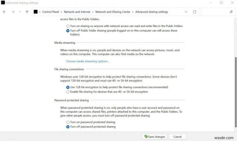 Windows 10·11에서 암호 보호 공유를 해제하는 방법