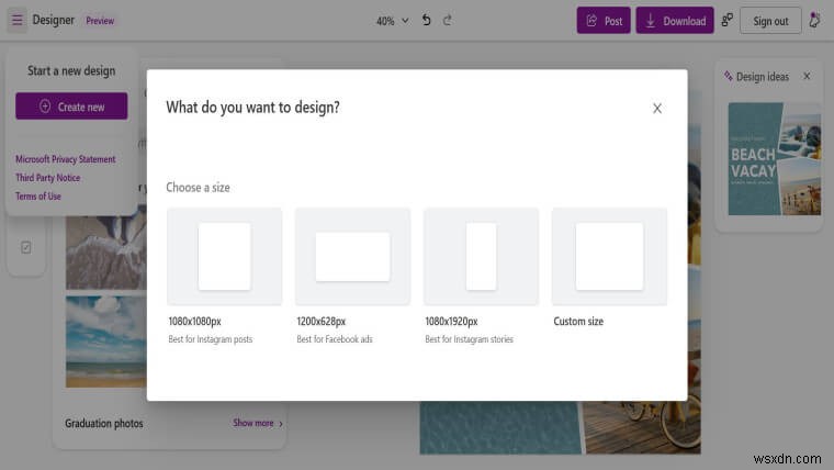 마이크로소프트, Windows 11 신규 디자인 앱  Designer  준비 중? 유출 스크린샷 공개