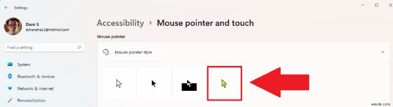 Windows 11에서 마우스 커서 색상과 크기를 자유롭게 변경하는 방법