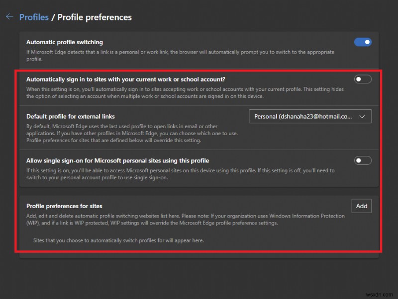 Microsoft Edge 자동 프로필 전환 활성화 방법 – 업무와 개인 링크 깔끔하게 분리하기