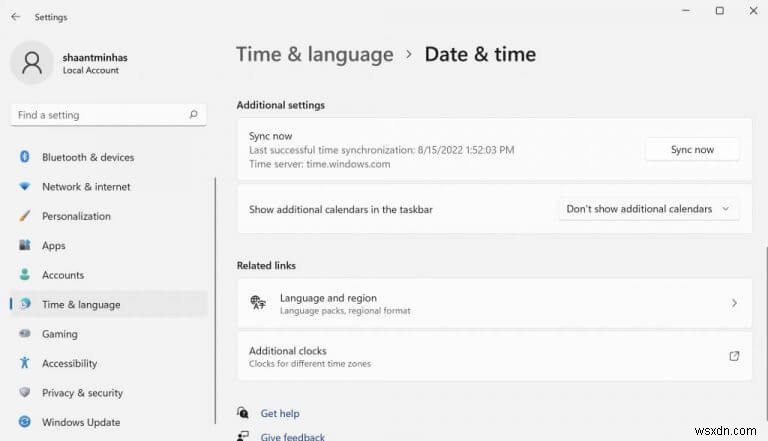 Windows 11 시계 시간이 잘못될 때? 5가지 해결 방법 총정리