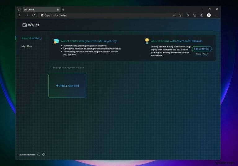 Microsoft Edge의 새로운  Wallet  기능, 디지털 자산 관리를 더 스마트하게