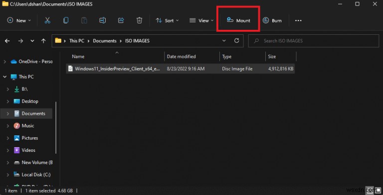 Windows 11에서 ISO 이미지를 단 몇 초 만에 마운트하는 완벽 가이드