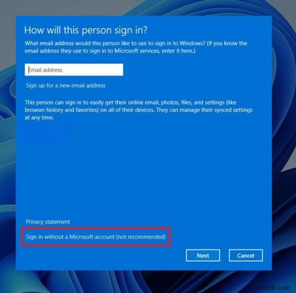 마이크로소프트 계정 없이 Windows 11을 설정하는 4가지 쉬운 방법
