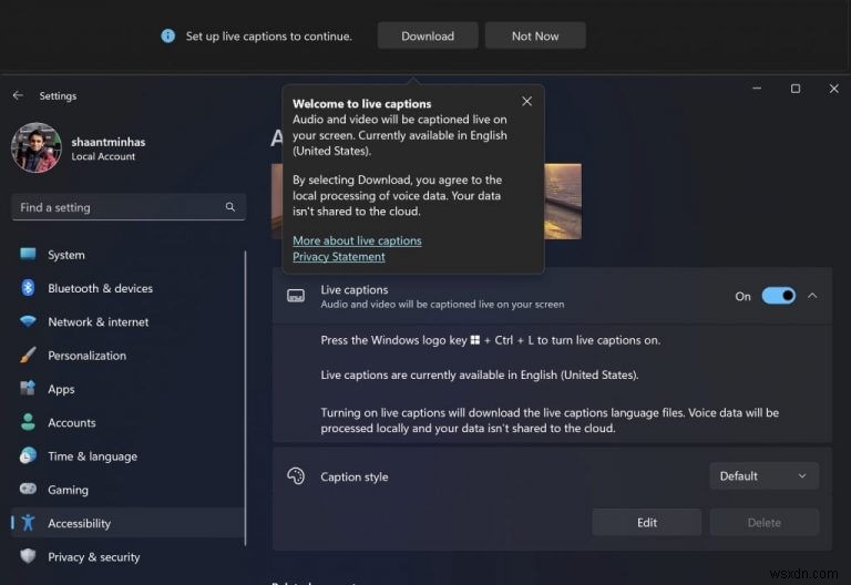 Windows 11 라이브 캡션 활성화 및 사용법 완벽 가이드