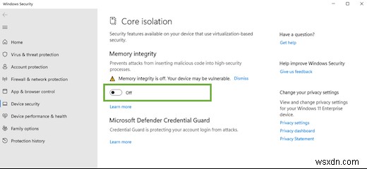 Windows 11에서 게임 성능을 높이는 법, 마이크로소프트가 추천하는 보안 기능 끄기