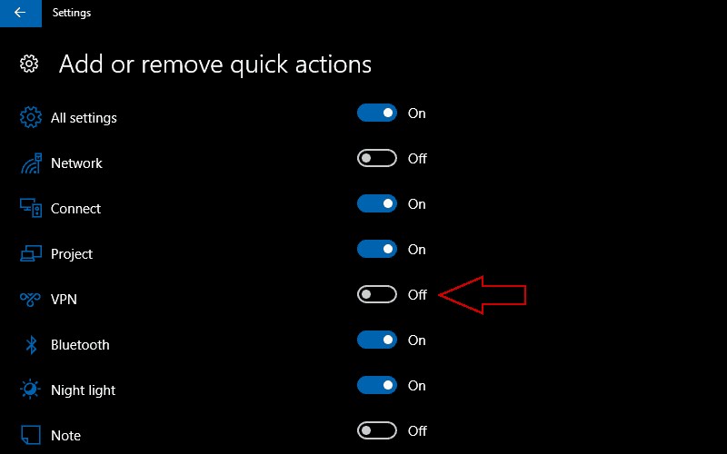 Windows 10 알림 센터에서 빠른 작업을 사용자 지정하는 방법