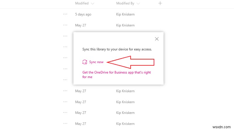 비즈니스용 OneDrive로 SharePoint 문서 라이브러리 동기화하는 방법