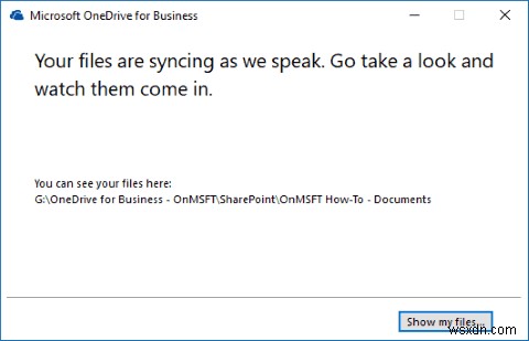 비즈니스용 OneDrive로 SharePoint 문서 라이브러리 동기화하는 방법