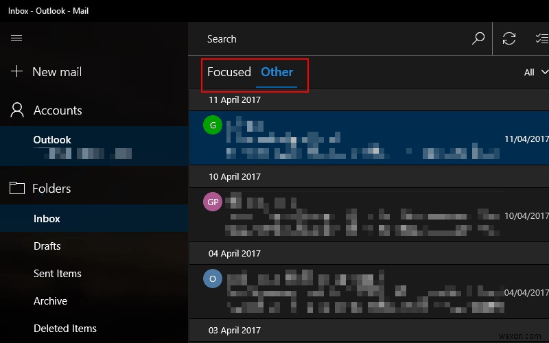 Outlook 중요 받은 편지함(Focused Inbox) 비활성화하는 방법
